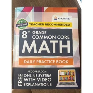 Argo Prep 8th Grade Common Core Math‎ Daily Practice Book Algebra 2022-23